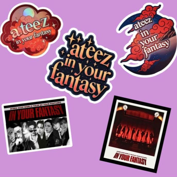 Atiny fanmade  | In Your Fantasy inspired Sticker Freebie Packs