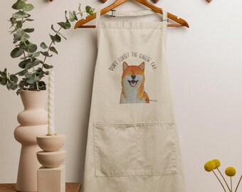 Shiba Inu Apron – For Cooks Under Canine Surveillance