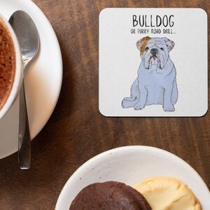Bulldog Print Coasters – Sip in Style with a Snorty Companion!