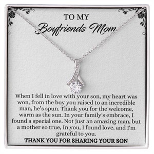 To My Boyfriends Mom Necklace For Mothers Day Gifts For Boyfriends Mom Gift From Girlfriend Custom Birthday Gifts For Mother In Law