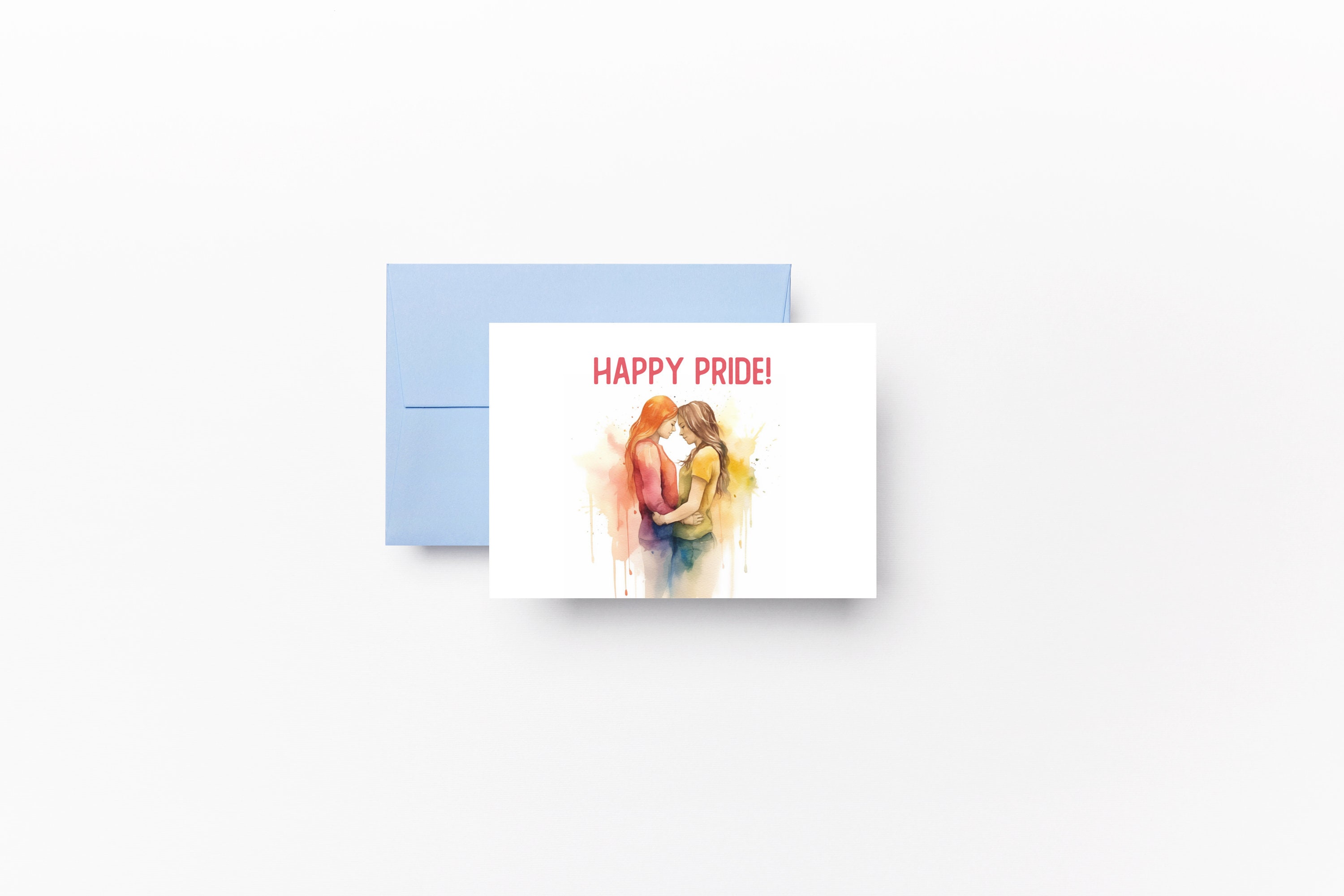 Printable Lesbian Pride Love Card, Pride Love Card, LGBTQ Greeting Card ...