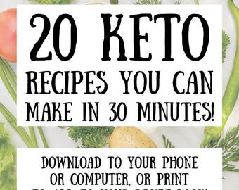 20 Keto Recipes You Can Make in 30 Minutes!