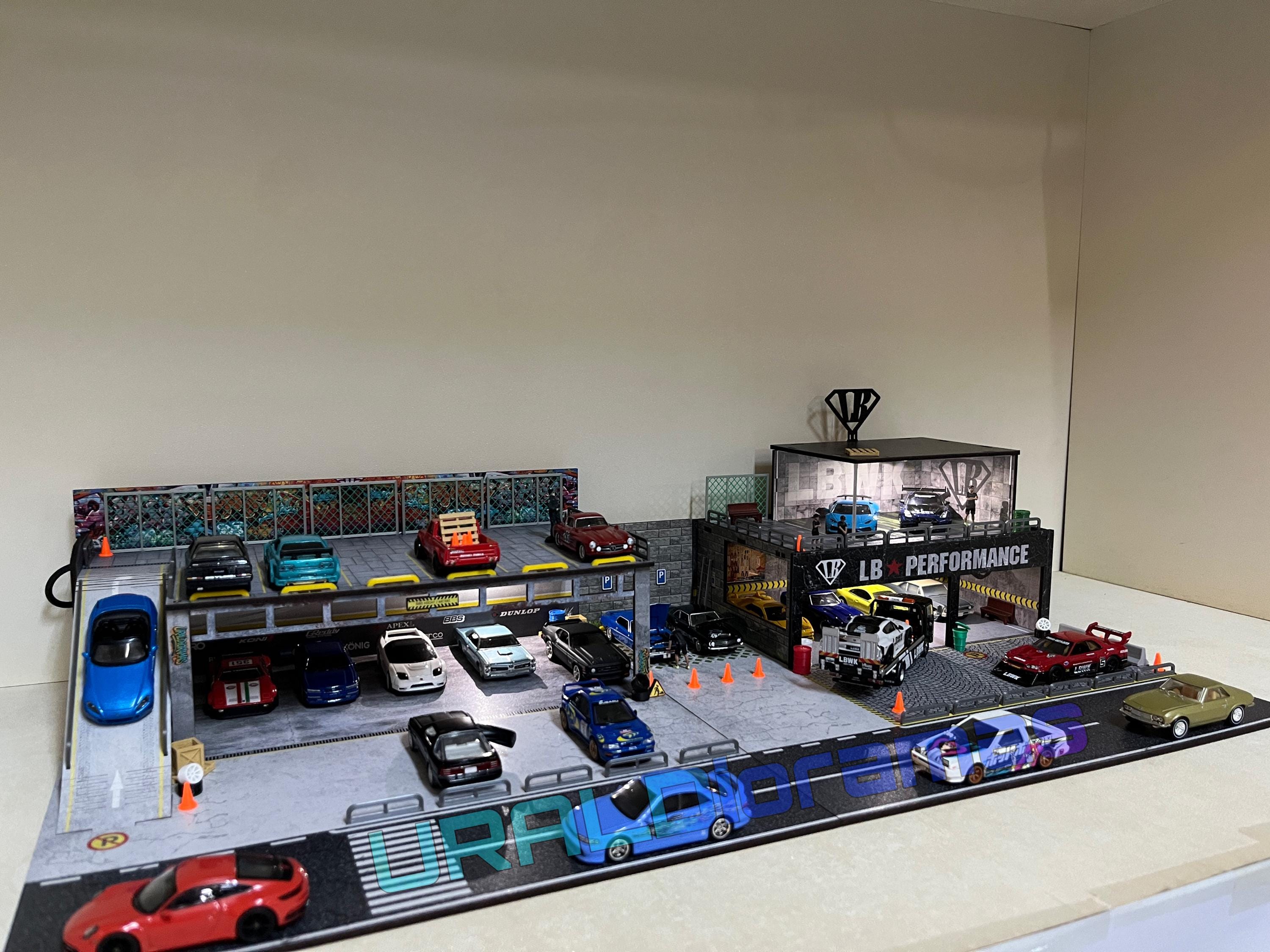 1/64 Diorama - LBWK Garage Scene Display for Diecast Model Cars