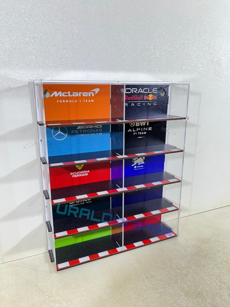 1/64 Scale Wall Rack - Formula 1 Car Display Case - Etsy