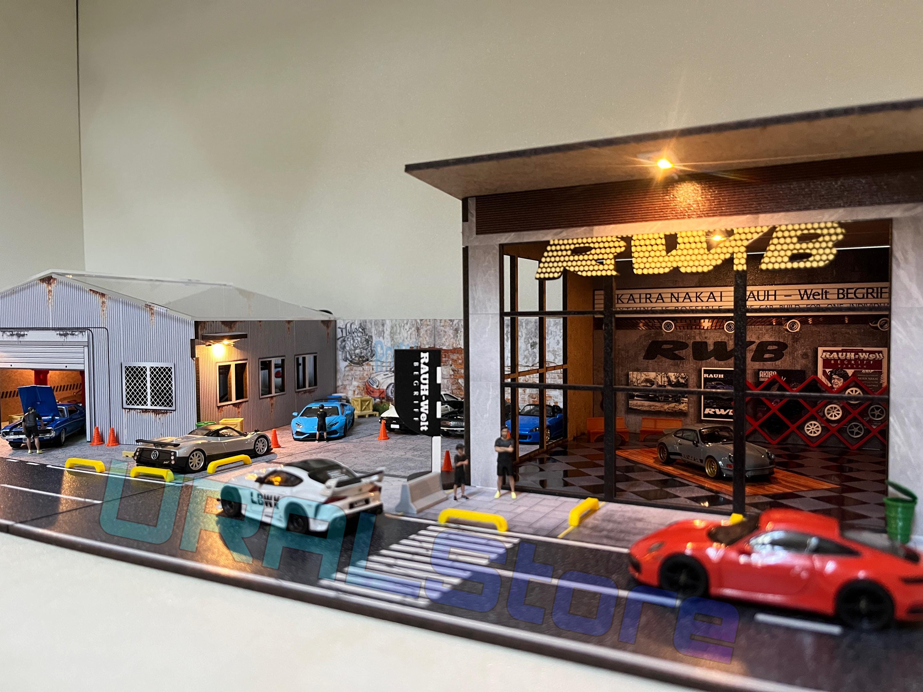 1/64 Diorama RWB Garage Display for Diecast Model Cars - Etsy