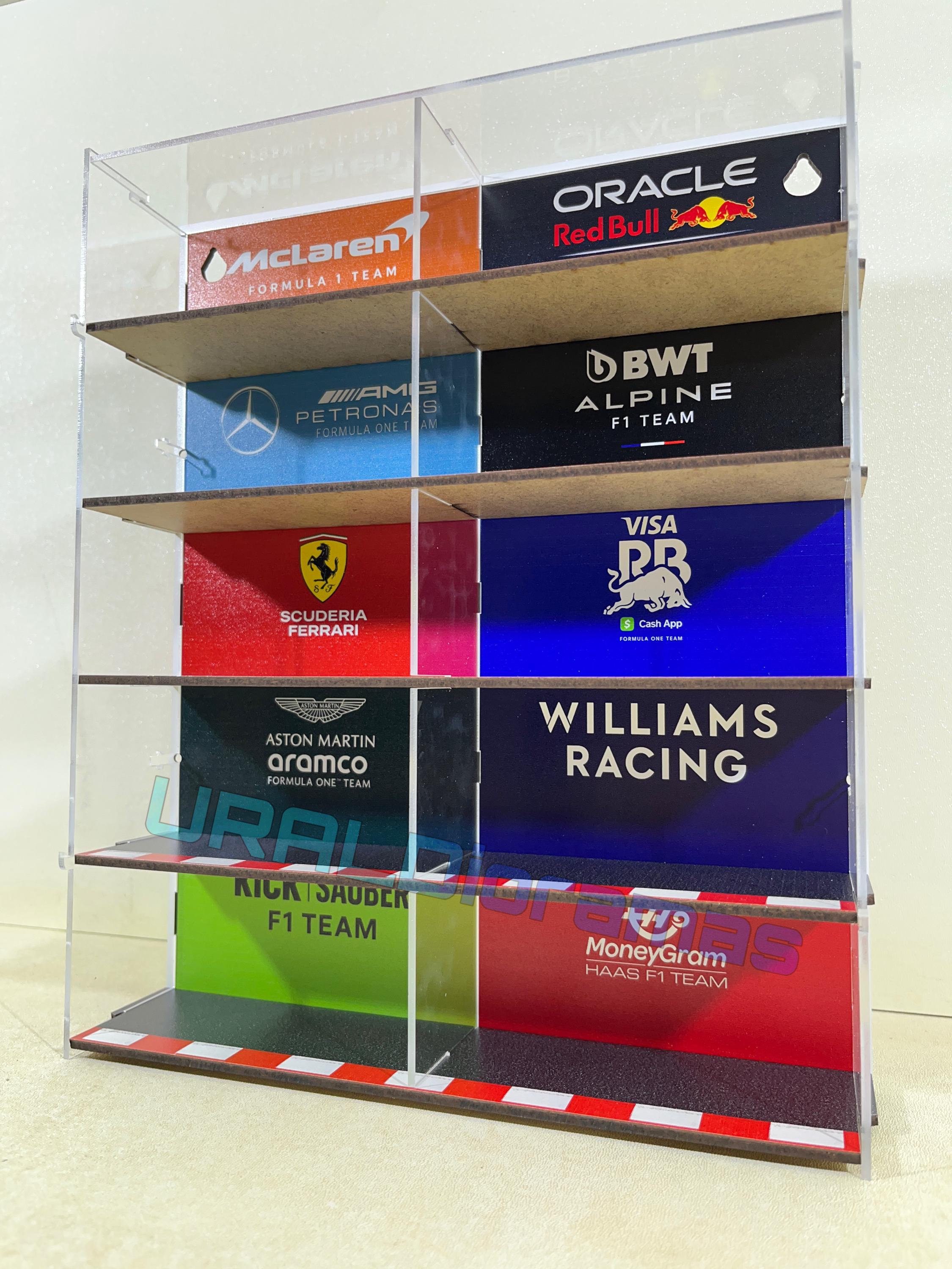 1/64 Scale Wall Rack - Formula 1 Car Display Case - Etsy