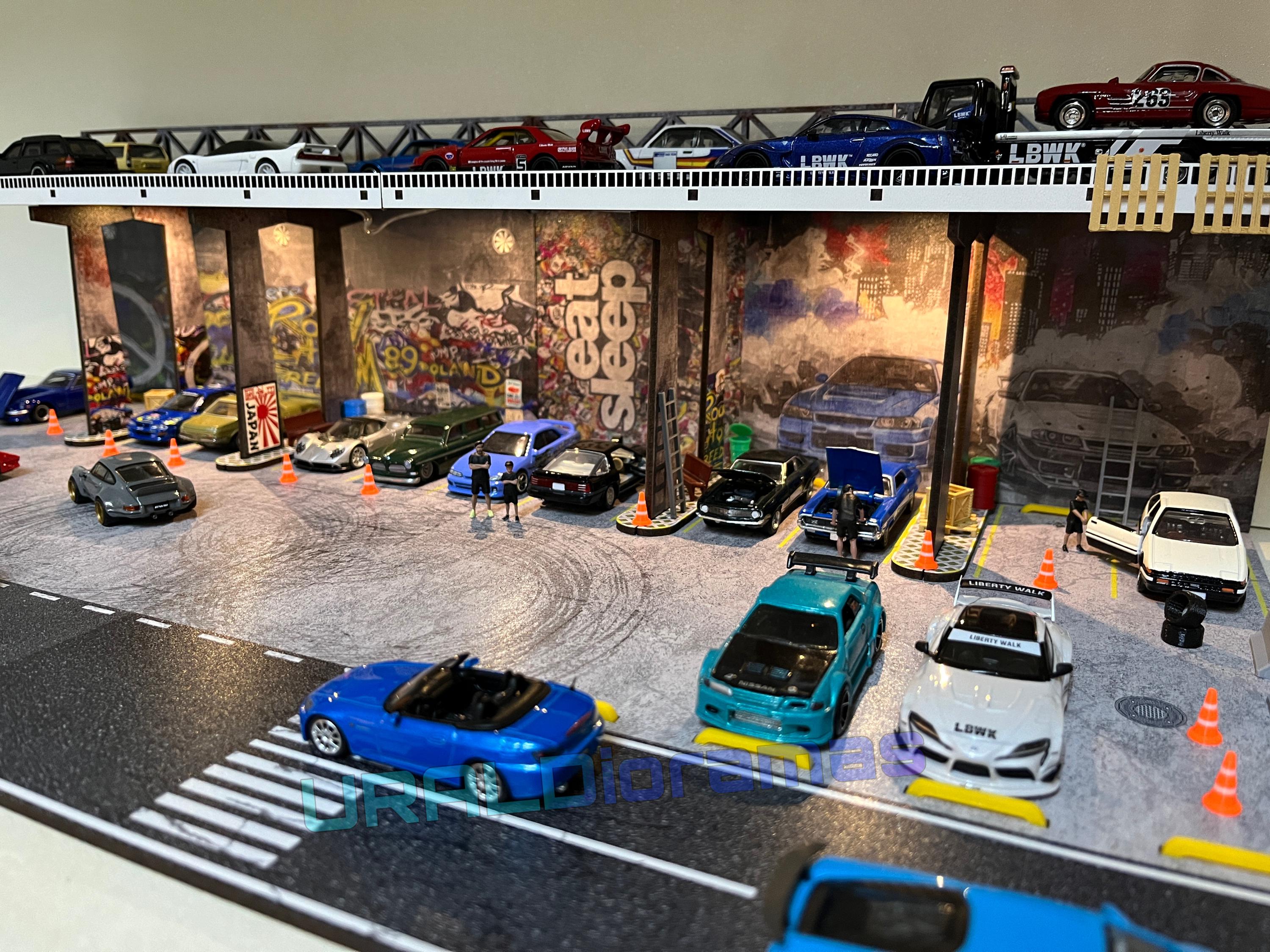 1/64 Diorama Underground Garage Display for Diecast Model Cars - Etsy