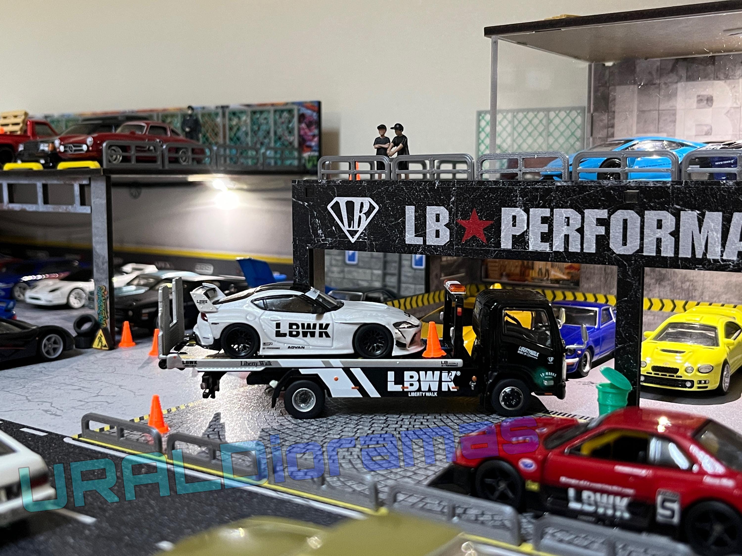 1/64 Diorama - LBWK Garage Scene Display for Diecast Model Cars