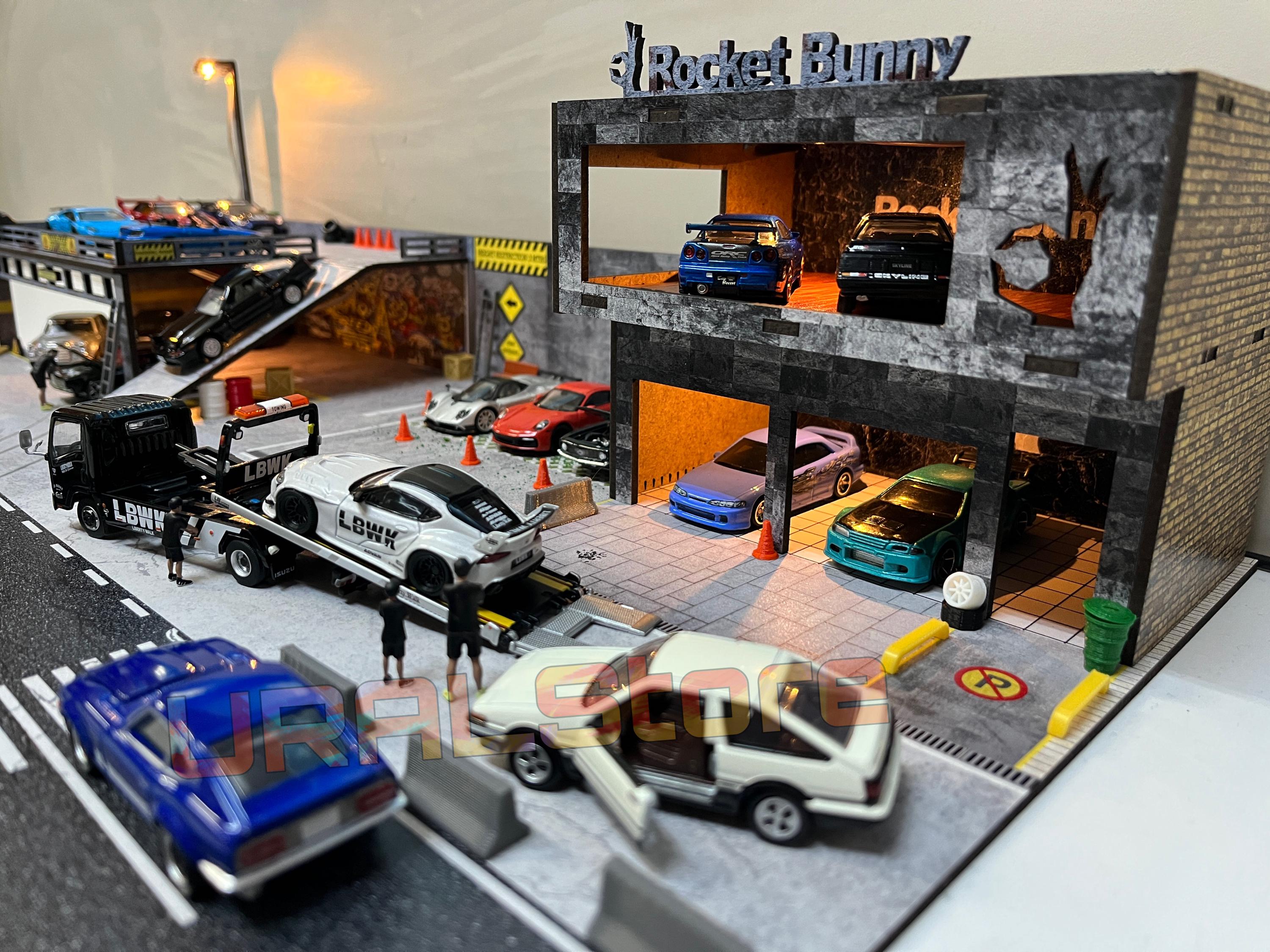 ☆ 1/64 Diorama Item Amazon.com: Initial D Tofu Shop Container Diorama Version C – 1:64