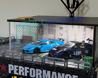 1/64 Diorama - LBWK Garage Scene Display for Diecast Model Cars