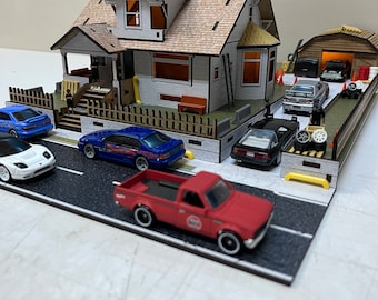 1:64 Scale Diorama Display for Diecast Cars - Toretto House