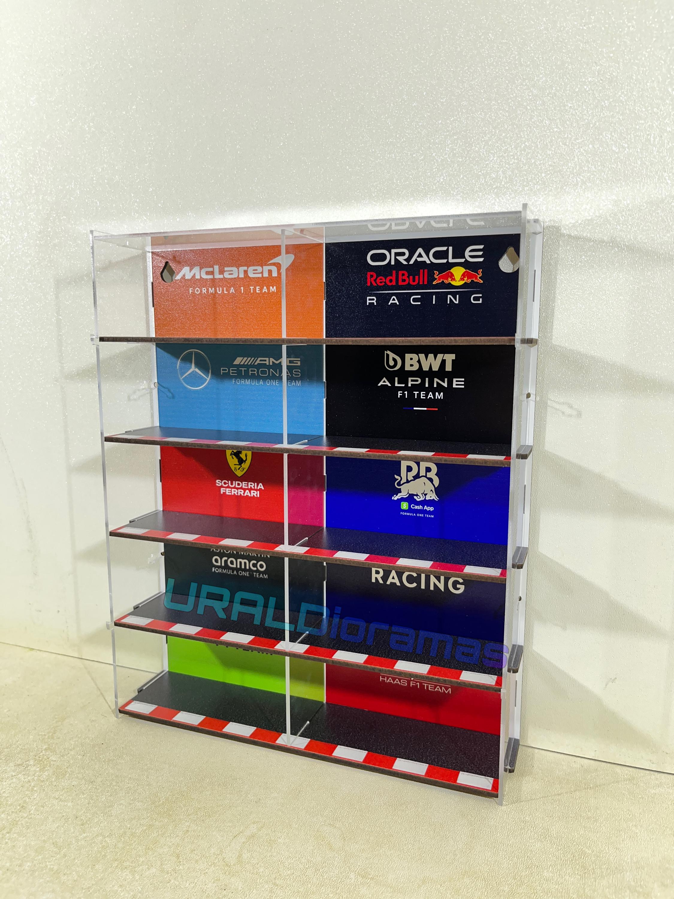 1/64 Scale Wall Rack - Formula 1 Car Display Case - Etsy