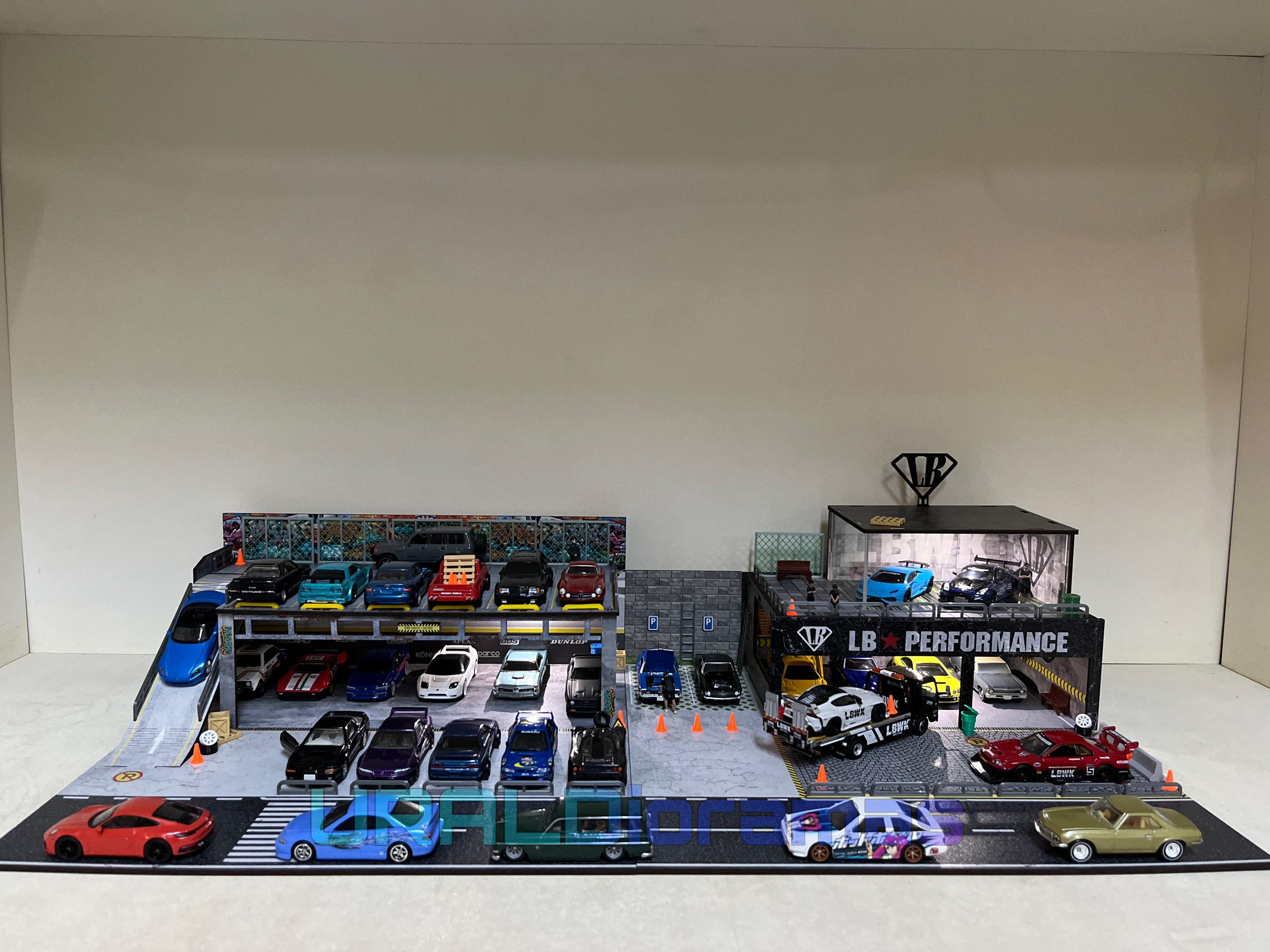Buy 1/64 Diorama - LBWK Garage Scene Display for Diecast Model
