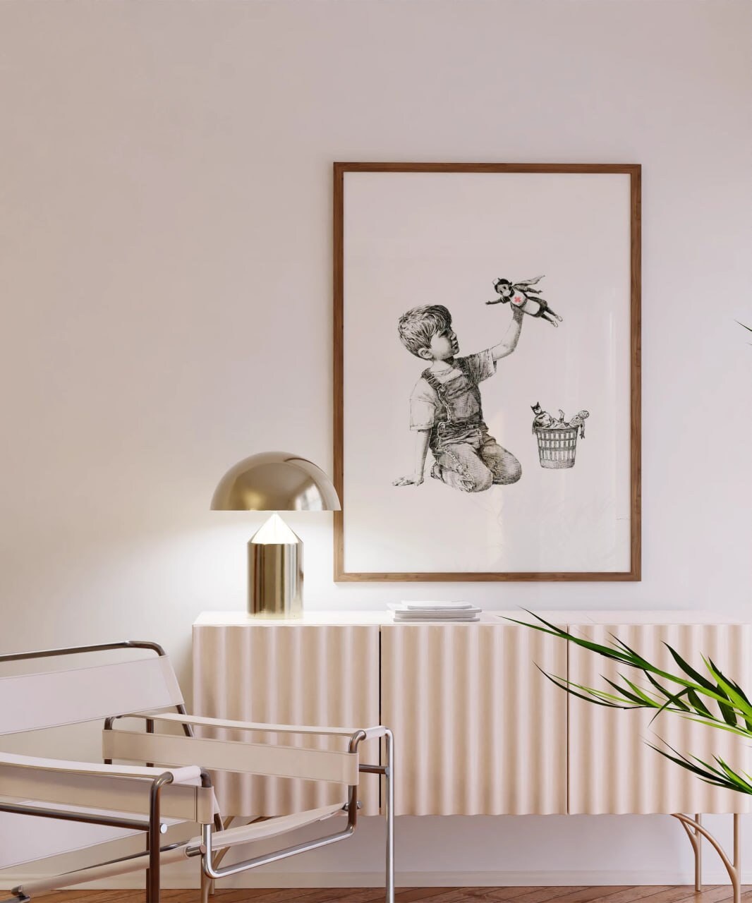 Banksy Game Changer Super Hero Nurses - Stampa su tela da parete, 30 x 20 cm, profondità 18 mm
