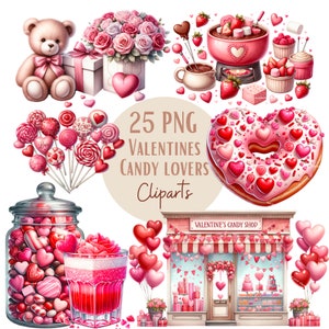 Ensemble d'illustrations de Saint-Valentin, cliparts romantiques pour tous vos projets créatifs, usage commercial inclus