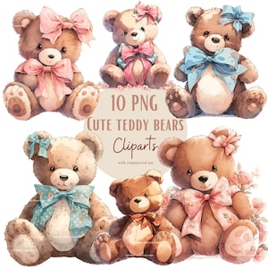 Images de Teddy bear, Images PNG de Teddy bear idéales pour des invitations de baby shower ou décoration de chambre d'enfant