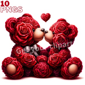 Images de Teddy bear de Saint-Valentin, Images PNG de Saint-Valentin pour tous vos projets créatifs, usage commercial inclus