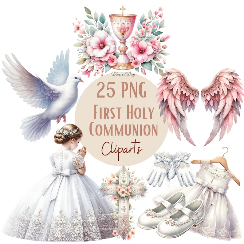 First Holy Communion Clipart Bundle Communion Png Files Girl first-holy-communion-clipart-bundle-communion-png-files-girl