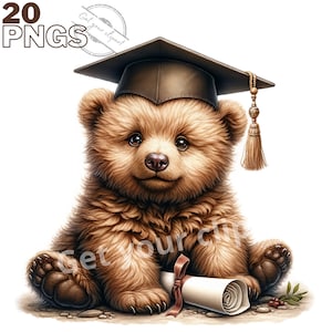 Images de bébés animaux diplômés, Images PNG idéales pour vos projets personnels et professionnels, usage commercial inclus