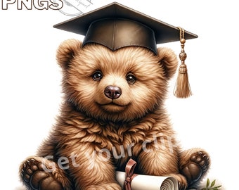 Graduate baby animals Clipart bundle, Preschool Graduation, Graduation pngs, Graduation Clipart, Set of 20, Commercial use