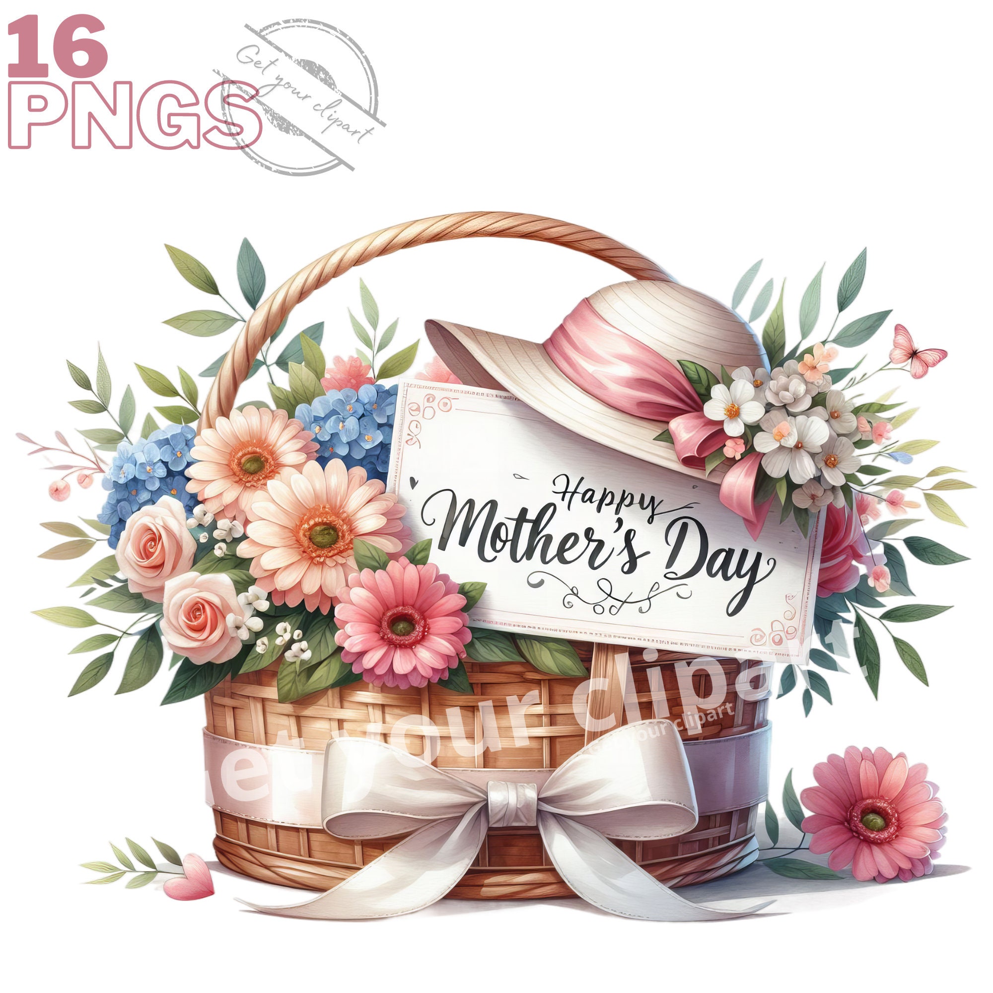Happy Mother's Day Clipart Bundle, Mother's Day PNG Graphics, Mother's Day  Sublimation, Commercial Use Included, Set of 12 - Etsy