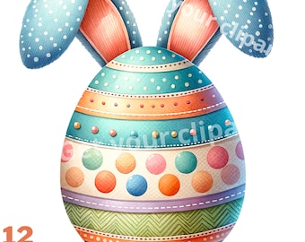 Easter eggs clipart bundle, Easter clipart, Easter graphics, Easter designs, With transparent background and commercial use