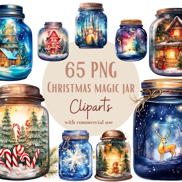 Images de bocaux magiques de noël, Images PNG de Noël idéales pour vos projets personnels et professionnels