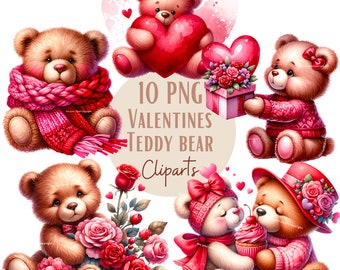 Images de Teddy bear de Saint-Valentin, Images PNG de Saint-Valentin pour tous vos projets créatifs, usage commercial inclus