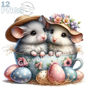 Ensemble d'illustrations de souris mignonnes, cliparts de souris pour tous vos projets créatifs et professionnels, usage commercial inclus