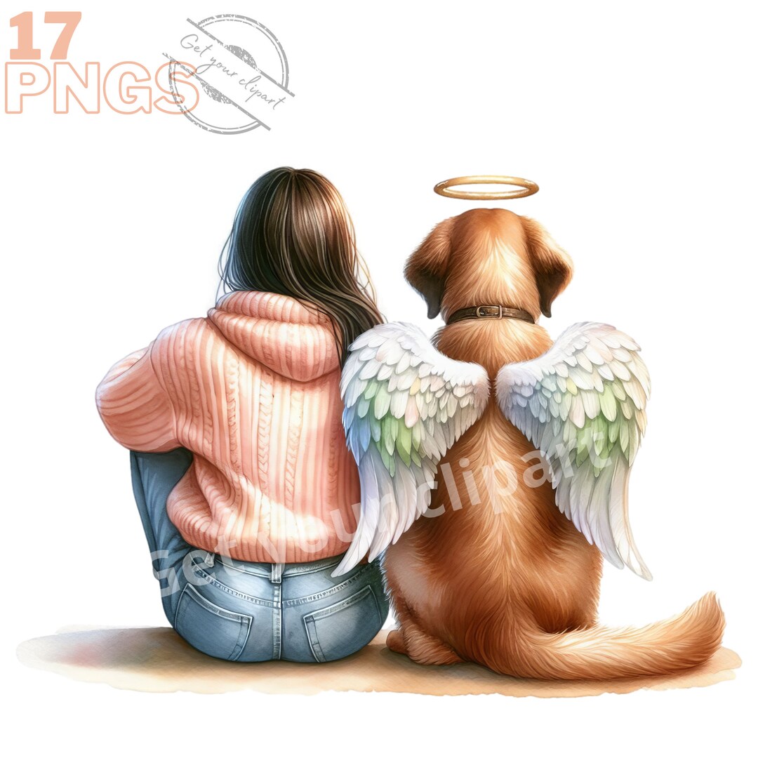 Lost Friend Clipart Bundle, Dog Loss Clipart, Dog Loss Png Files