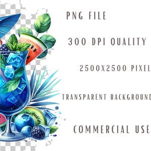 Summer Cocktails Clipart Bundle, Summer Cocktails, Summer Graphics ...