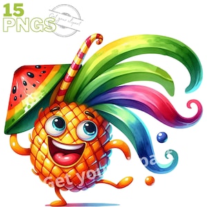 Images de fruits drôles, Images PNG de fruits idéales pour vos projets personnels et professionnels, usage commercial inclus
