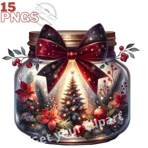 Images de bocaux magiques de noël, Images PNG de Noël idéales pour vos projets personnels et professionnels