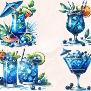 Summer Cocktails Clipart Bundle, Summer Cocktails, Summer Graphics ...