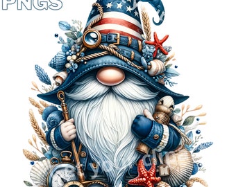 Images de gnomes des mers, Images PNG de thème marin pour vos projets créatifs ou professionnels, usage commercial inclus