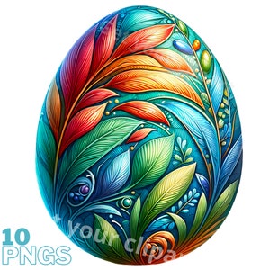Easter eggs clipart bundle, Easter clipart, Easter graphics, Easter designs, With transparent background and commercial use