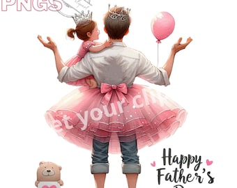 Conjunto de ilustraciones para el Día del Padre, clipart de acuarela para todos tus proyectos creativos y profesionales