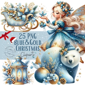 Set Weihnachtsillustrationen, Aquarell-Weihnachtscliparts für alle Ihre kreativen und professionellen Projekte