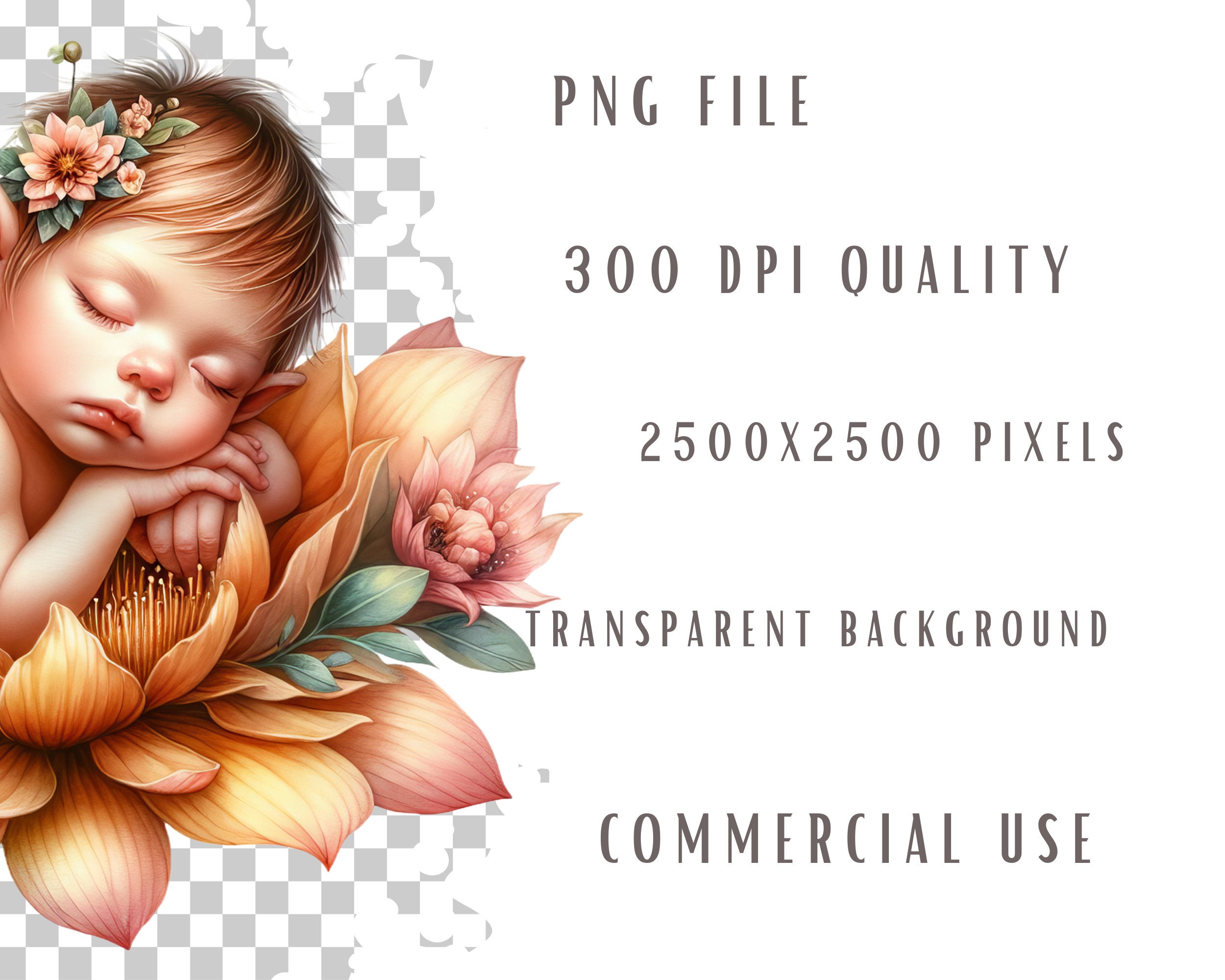 Baby Fairy Clipart Bundle, Fantasy Clipart, Pixie Clipart, Fantasy Png ...