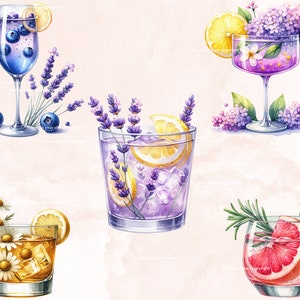 Summer Cocktails Clipart Bundle, Summer Cocktails, Summer Graphics ...