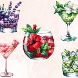 Summer Cocktails Clipart Bundle, Summer Cocktails, Summer Graphics ...