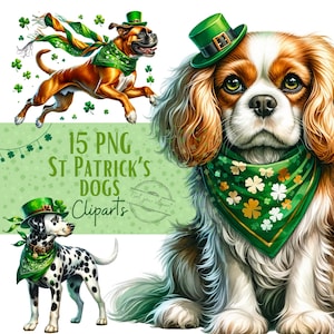 Images de chiens de Saint-Patrick, Images PNG de Saint-Patrick pour tous vos projets créatifs, usage commercial inclus