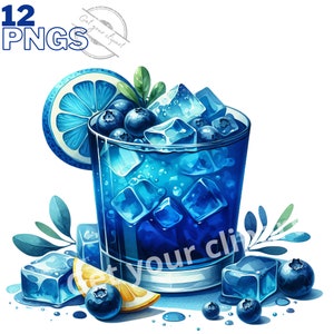 Summer Cocktails Clipart Bundle, Summer Cocktails, Summer Graphics ...
