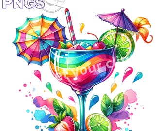 Tropical cocktails clipart bundle, Tropical drinks png, Summer drinks graphics, Summer designs, Hello summer pngs, With Commercial use