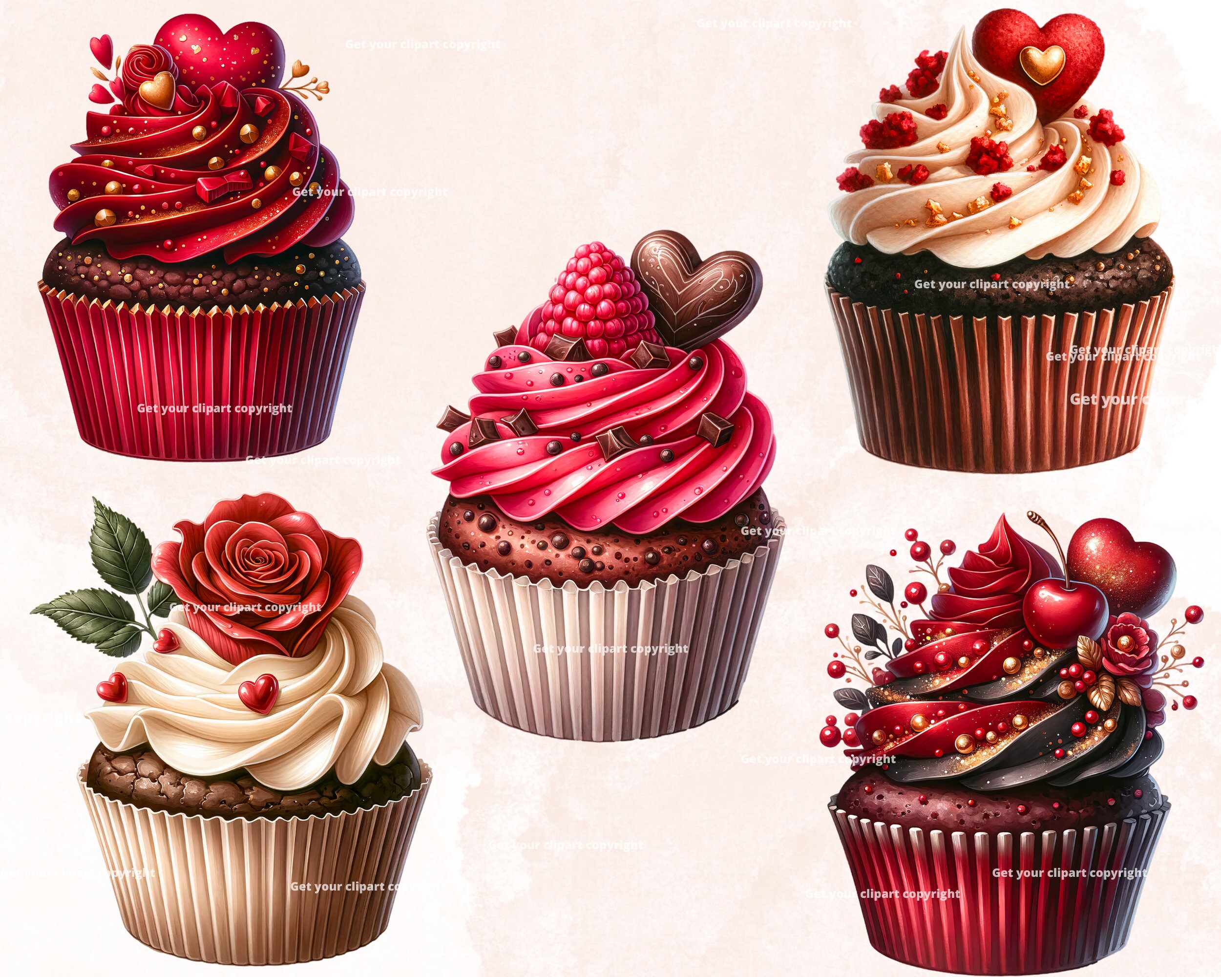 Valentines Clipart Bundle, Valentines Day Graphics, Love Png Designs ...