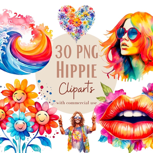 Hippie png designs, Hippie soul png graphics, Groovy png cliparts, Summer time png, Good vibes only png, watercolor clipart, clipart