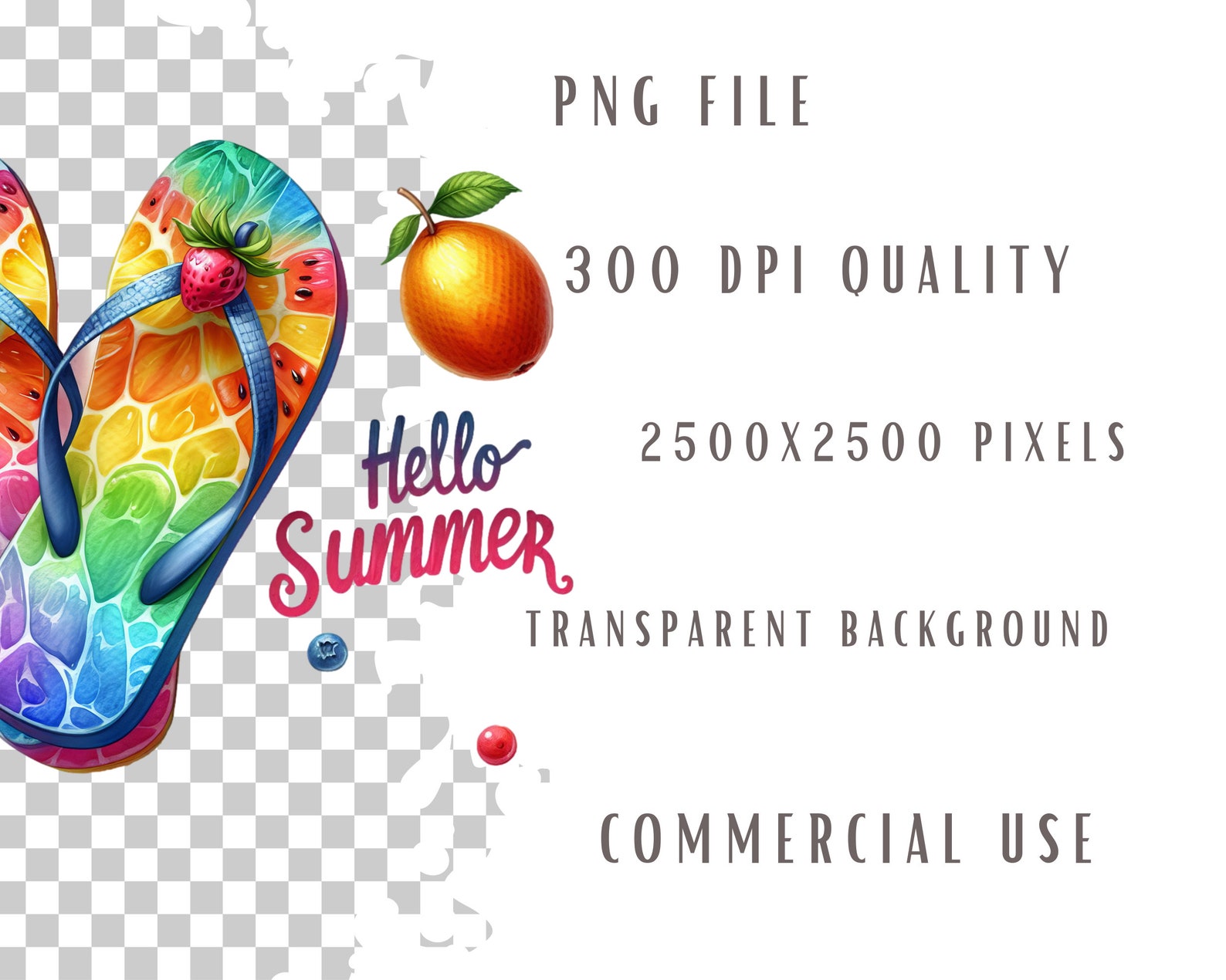 Summer Flip Flops Clipart Bundle, Summer Shoes, Beach Shoes Png, Summer ...