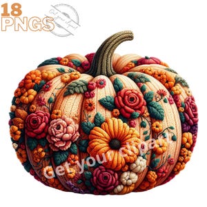 Ensemble d'illustrations d'automne, cliparts de citrouilles pour tous vos projets créatifs et professionnels, usage commercial inclus
