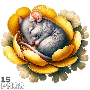 Ensemble d'illustrations de souris mignonnes, cliparts de souris pour tous vos projets créatifs et professionnels, usage commercial inclus