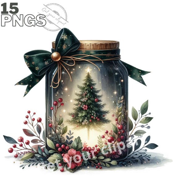 Images de bocaux magiques de noël, Images PNG de Noël idéales pour vos projets personnels et professionnels